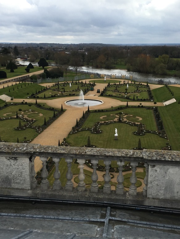 View from the rooftop of Hampton Court